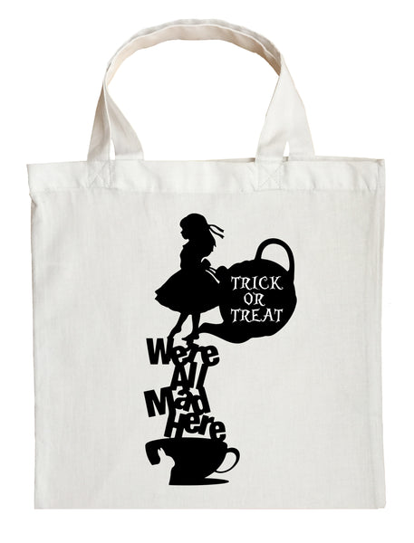 Alice in Wonderland Trick or Treat Bag - Personalized Alice in
