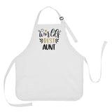 Worlds Best Aunt Apron, Gift for Aunt, Apron for Aunt, Worlds Best Aunt Gift