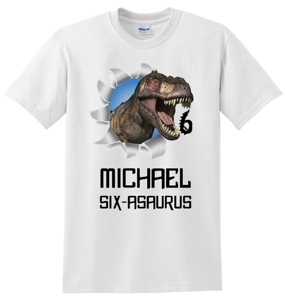 T rex birthday shirt deals