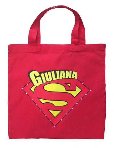 Supergirl Trick or Treat Bag - Personalized Supergirl Halloween Bag