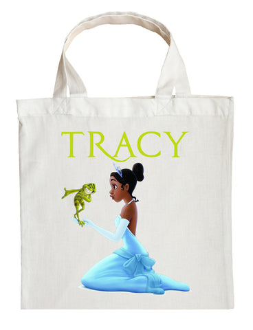 Princess Tiana Trick or Treat Bag - Personalized Princess and the Frog Halloween Bag