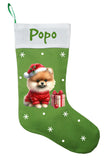 Pomeranian Christmas Stocking, Custom Pomeranian Stocking, Personalized Pomeranian Christmas Gift