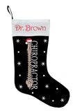 Chiropractor Christmas Stocking, Personalize Chiropractic Christmas Gift