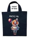 Girls Killer Clown Trick or Treat Bag, Girls Carnevil Halloween Bag, Girls Carnevil Halloween Accessory