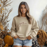 Thanksgiving Sweater for Women, Gather and Be Grateful Sweatshirt, Crewneck