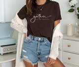 Thanksgiving T-Shirt for Women, Gather and Be Grateful T-Shirt