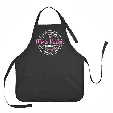 Mom's Kitchen Served With Love Personalized Apron