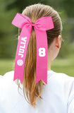 Personalized Volleyball Hair Bows, Custom Volleyball Hair Tie with Name and Number