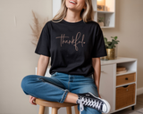 Thanksgiving T-Shirt for Women, Thankful T-Shirt, Crewneck