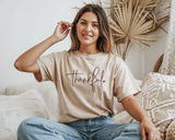 Thanksgiving T-Shirt for Women, Thankful T-Shirt, Crewneck
