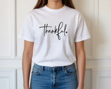 Thanksgiving T-Shirt for Women, Thankful T-Shirt, Crewneck