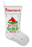 Merry Grinch Mas Christmas Stocking, Grinch Christmas Stocking, The Grinch Christmas Stocking, Grinch Stocking