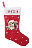 Woodland Squirrel Christmas Stocking, Personalized Squirrel Christmas Gift