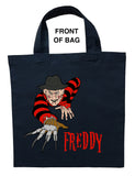 Freddy Krueger Trick or Treat Bag, Personalized Freddy Krueger Halloween Bag, Freddy Krueger Loot Bag