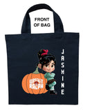 Vanellope Trick or Treat Bag, Personalized Vanellope Halloween Bag, Vanellope Loot Bag