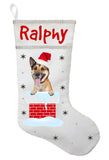 Shepherd Mix Christmas Stocking, Shepherd Mix Cat Stocking, Shepherd Mix Gift