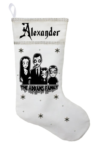 Addams Family Christmas Stocking, Addams Family Stocking, Addams Family Christmas Gift, Addams Family Present