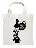 Alice in Wonderland Trick or Treat Bag - Personalized Alice in Wonderland Halloween Bag