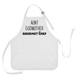 Aunt, Godmother, Gourmet Chef Apron, Godmother Gift, Godmother Apron, Women's Gourmet Chef Apron