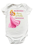 Princess Aurora Shirt for Girls, Mommy and Daddys Princess Aurora Shirt, Personalized