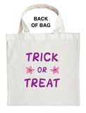 Baby Sister Shark Trick or Treat Bag, Personalized Baby Girl Shark Halloween Loot Bag, Sister Shark Halloween Bag, Sister Shark Candy Bag