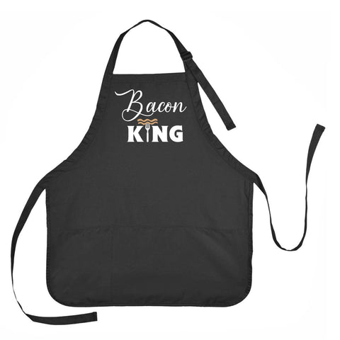 Bacon King Apron, Bacon Apron, Apron for Bacon Chef, King of Bacon Apron