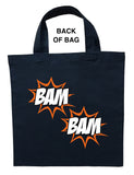 Bam Bam Trick or Treat Bag, Personalized Bam Bam Halloween Bag, Bam Bam Loot Bag
