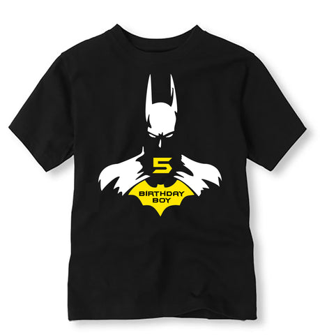 Batman Birthday Shirt, Personalized Batman Birthday Shirt with Age