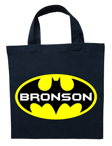 Batman Trick or Treat Bag - Personalized Batman Halloween Bag