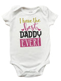 I Have the Best Daddy Ever Shirt, Fathers Day Shirt for Girls, Fathers Day Romper