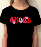 Amore Valentines Day Shirt, Amore Shirt for Girls, Amore Shirt, Amore Gift for Girls, Amore Gift
