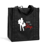 Born to Shop Shopping Tote, Born to Shop Reusable Bag, Born to Shop Shopping Bag, Reusable Born to Shop Bag