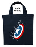 Captain America Trick or Treat Bag - Personalized Captain America Halloween Bag