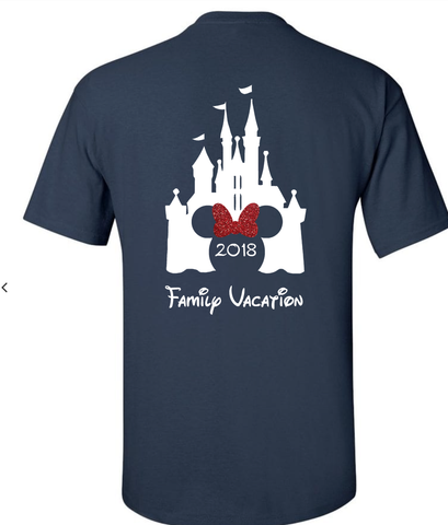 Disney Vacation Family T Shirts Double Sided and Personalized