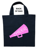 Cheerleader Trick or Treat Bag, Personalized Cheerleader Halloween Bag, Cheerleader Loot Bag, Cheerleader Bag