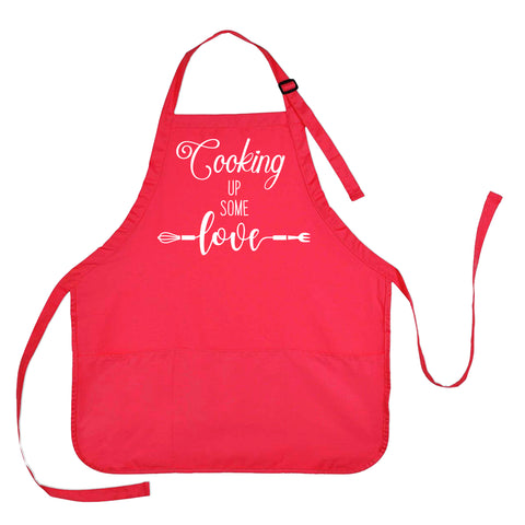 Valentines Day Apron, Valentines Apron, Cooking Up Some Love Apron