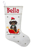 Dachshund Christmas Stocking, Personalized Dachshund Stocking, Sausage Dog Christmas Stocking, Wiener Dog Christmas Stocking