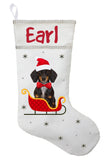 Dachshund Christmas Stocking, Personalized Dachshund Stocking, Sausage Dog Christmas Stocking, Wiener Dog Christmas Stocking