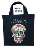 Day of the Dead Trick or Treat Bag, Personalized Day of the Dead Halloween Bag, Day of the Dead Loot Bag, Day of the Dead Bag