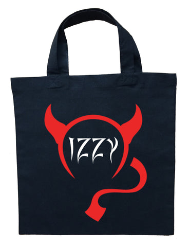 Devil Trick or Treat Bag - Personalized Devil Halloween Bag