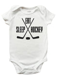 Eat Sleep Hockey Shirt, Hockey Shirt for Boys, Double Sided Custom Hockey Shirt