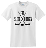 Eat Sleep Hockey Shirt, Hockey Shirt for Boys, Double Sided Custom Hockey Shirt