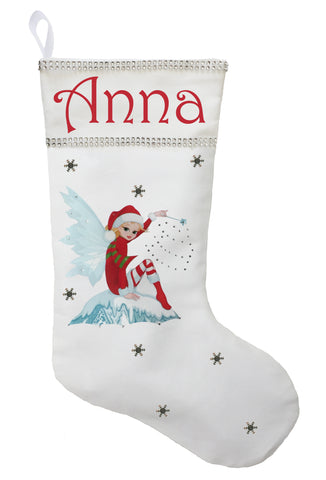 Fairy Christmas Stocking - Personalized and Hand Made Fairy Stocking