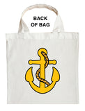 Fishing Captain Trick or Treat Bag, Navy Captain Trick or Treat Bag, Fishing Captain Halloween Bag, Navy Captain Halloween Bag