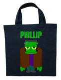 Frankenstein Trick or Treat Bag - Personalized Frankenstein Halloween Loot Bag