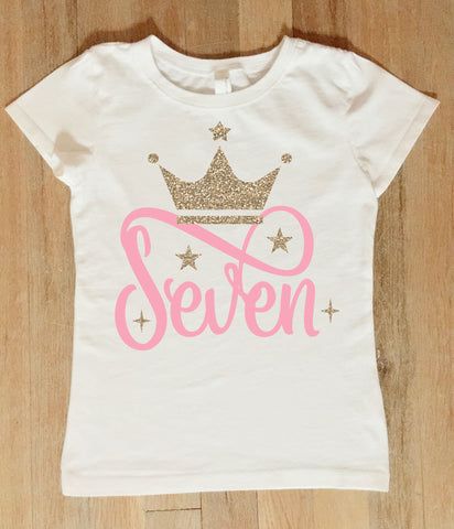 princess birthday shirt personalized
