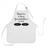 Mother's Day Apron, Grandmother Apron, Happiness is Having Grandchildren to Feed Apron, Personalized Grandmother Apron
