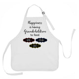 Mother's Day Apron, Grandmother Apron, Happiness is Having Grandchildren to Feed Apron, Personalized Grandmother Apron
