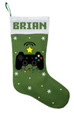 Gamer Christmas Stocking, Gamer Stocking, Custom Gamer Stocking, Personalized Gamer Stocking