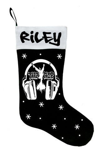 Hip Hop Christmas Stocking, Custom Hip Hop Stocking, Personalized Hip Hop Stocking, Hip Hop Christmas Stocking, Hip Hop Stocking